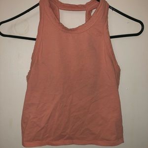 Coral crop top